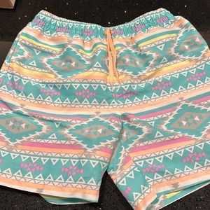 Chubbies En Fuego swim trunks, sized medium